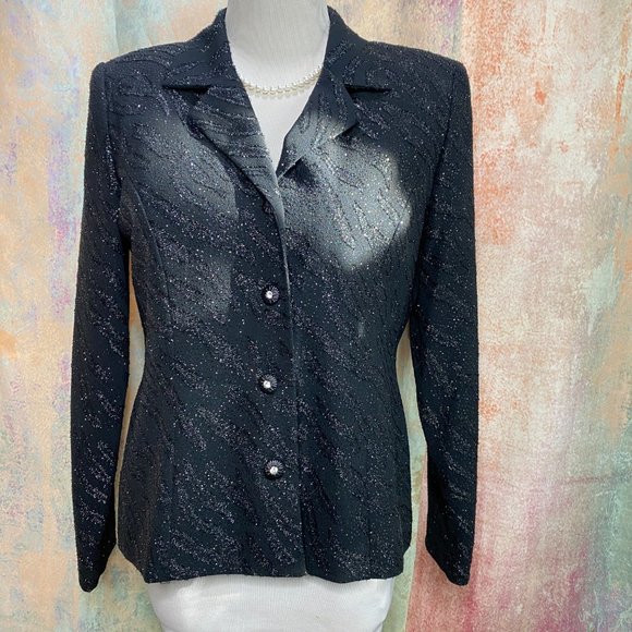 📌R&M Richards  Timeless Sparkle Fancy Formal Party Blazer - Picture 4 of 13